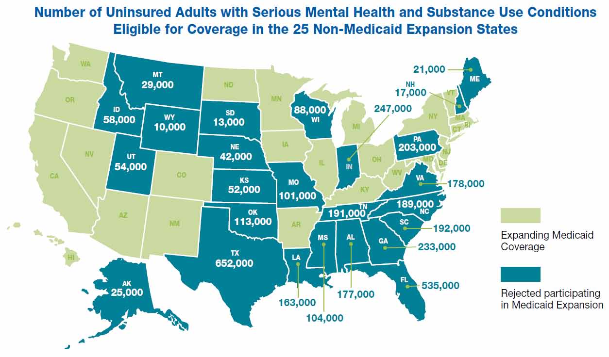 Issue Spotlight: Insuring Individuals with Mental Illness As part of the ACA, states were given the option of implementing their own state-run health exchange or using a federally-facilitated