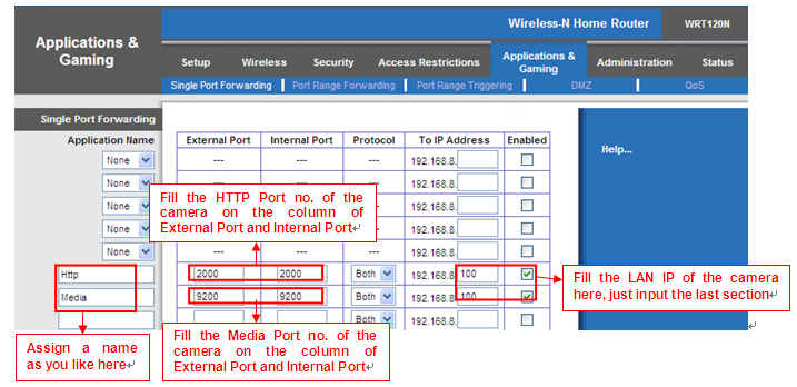 Figure 3.30 3 Use domain name to access the camera via internet After the port forwarding is finished, you can use the domain name+ http no. to access the camera via internet. Take hostname ycxgwp.