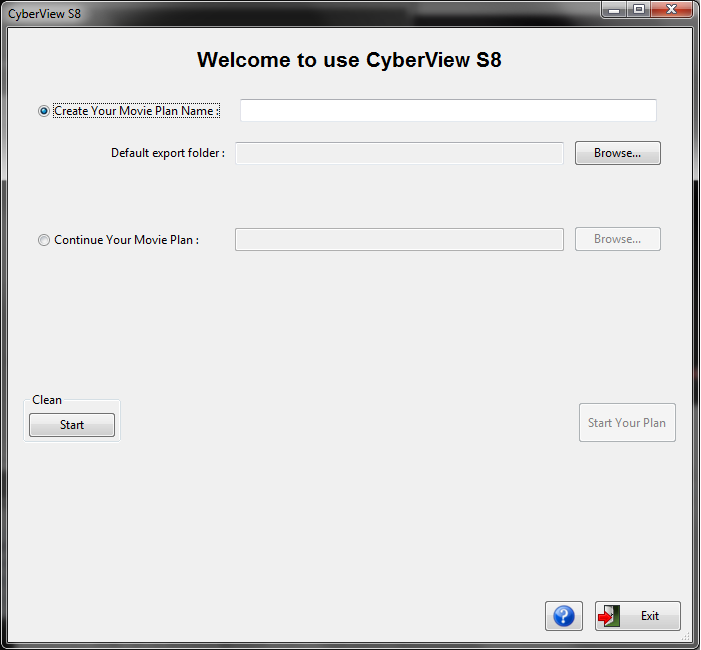 How to Scan Super 8 Movie by CyberView S8 Software STEP 1 -Create a New Movie project 1.