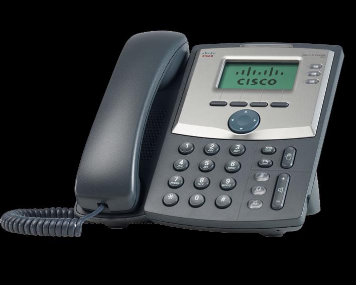CISCO SPA525G purchase $240 rental $13/month* 5-Line desktop IP phone supporting up to two SPA500S (32 button) expansion modules Enhanced connectivity with PoE and Wi-Fi client mode Embedded SSL VPN