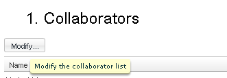 Setting up Frequent Collaborators Setting up a list of Frequent Collaborators will save you time if you consistently use the same people to assist you in the hiring process. 1.