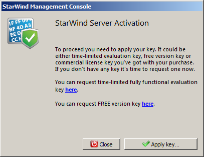 Licensing and Registration To register StarWind Management Console: 1. Generate a license key using the following link: http://www.starwindsoftware.com/registration-iscsi-san 2.