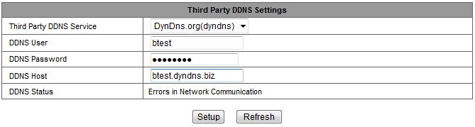 Figure 13 Notice : Using the third party domain name, if the http port is not 80, the port number should be adding to the domain name with colon. Example: http://btest.dyndns.biz:81.