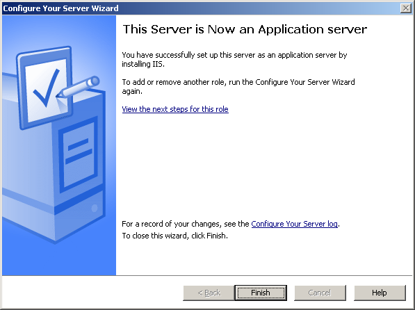 6. The Application Server Options screen appears. Select Enable ASP.NET, then click [Next]. 7. The Summary of Selections screen appears. Click [Next]. 8. The installation is started.