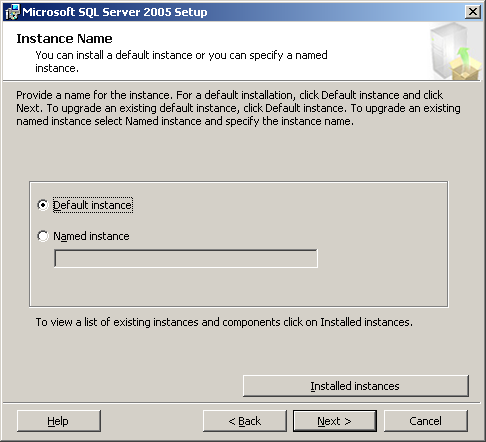 14. The Change Folders screen appears. Specify the storage location set when SQL Server 2005 Express Edition was installed. Click [OK].
