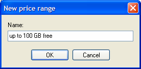 Volume Based Fees: Based on the transferred volume of data you can enter several charge steps. Note: You must select a pricing model for each sensor in the sensor settings.