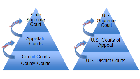 State v. Federal: What is the Difference? Student Handout State Courts Outlined in Article V of the Florida Constitution Broad jurisdiction or power to hear certain cases.