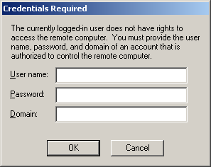 Permissions Problems for LANDesk Connector You may be prompted to enter credentials.