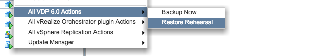 Exercise 4: Restore a Virtual Machine It is very easy to restore a virtual machine with vsphere Data Protection.