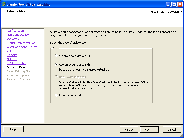 NetVault: Backup for the VaultDR System Plugins User s Guide 113 Figure 4-29: SCSI Controller dialog 13.When the SCSI Controller dialog appears, select the SCSI Controller type, and click Next.