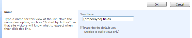 3) In the Manage Views section, click on Create View 4) From the Choose a view format list, select Standard