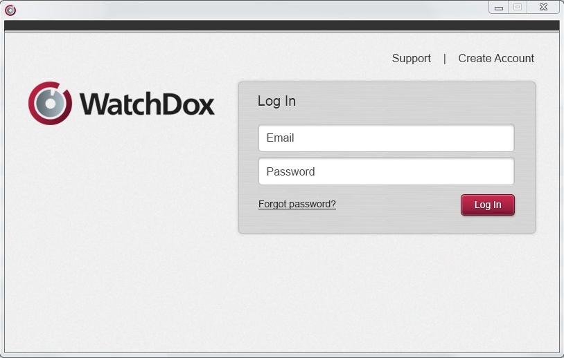to provide your login information (email address and password). Enter them and then click Log in.