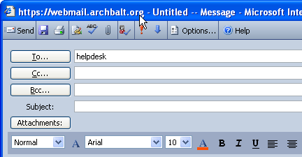 Creating and Sending Messages Creating and sending email messages in Outlook Web Access is very similar to Microsoft Outlook.