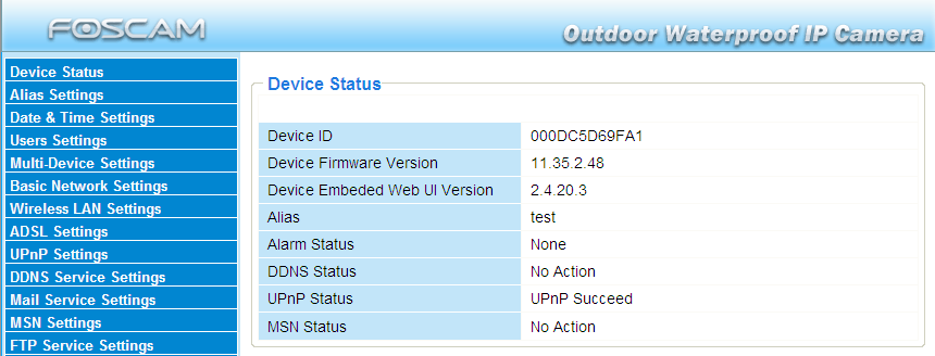 3.9 UPnP Settings Choose Using UPnP to MAP Port and then click Submit. Figure 3.25 The default UPnP status is closed.