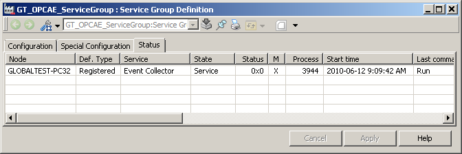 Verifying the OPC Server Configuration Section 7 800xA for AC 800M 15. Use the Object Browser to navigate to the Event Collector Service Group previously created. 16.