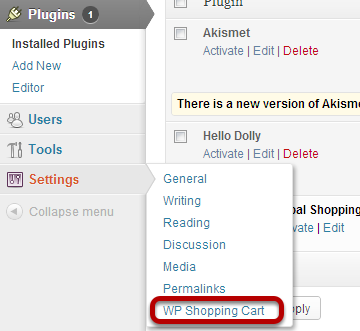 Option 1: Adding a Shopping Cart Step 6: Activate the Plugin Click Activate Plugin on the next screen.