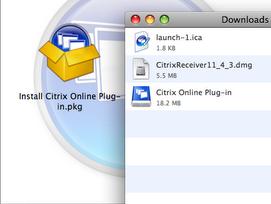 Appendix For detailed instructions on how to install Citrix receiver on a Mac 10.5/10.6/10.7, please follow these steps: 1. Click on the URL for Citrix software compatible to your device. 2.
