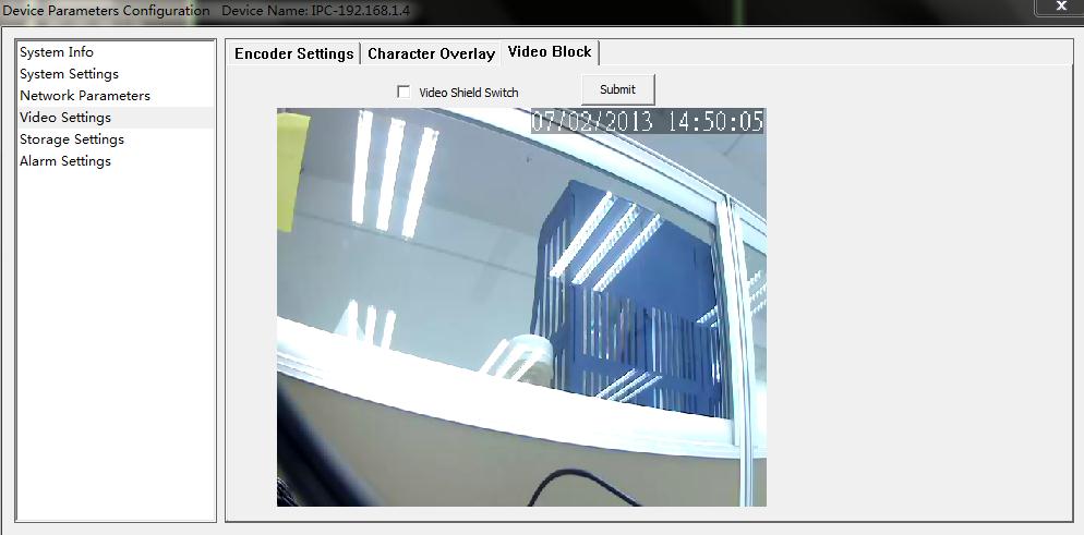 Chapter 3 Access to IP Camera on Zviewer PC 3.8.4.2 Character Overlay (As Figure 73) Figure 73 [Title] Name of video channel will be shown on the up left of the image, maximum 16 characters.