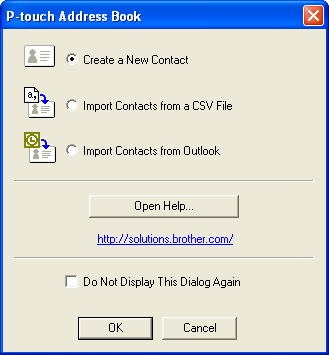 How to Use the P-touch Address Book This section describes the procedure for creating labels from contacts efficiently using the P-touch Address Book.