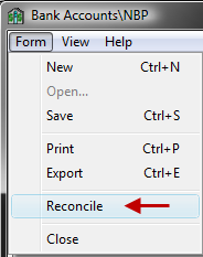 Description G/L Account 6. When the Unreconciled Difference is = 0, then the Reconcile option will become enabled.