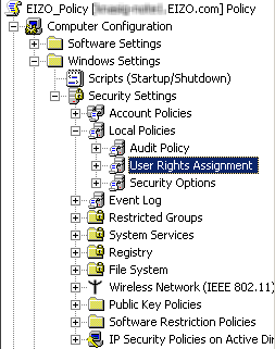 6. Select the created Group Policy Object and then click [Edit]. 7. The Group Policy Object Editor screen appears. 8.