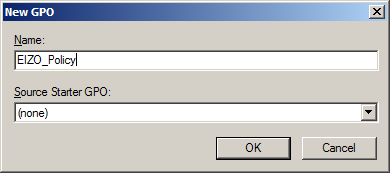 For Windows Server 2008 Procedure 1. Select [Group Policy Management] from [Administrative Tools] in Windows. 2. Select the domain from the left side of the screen.