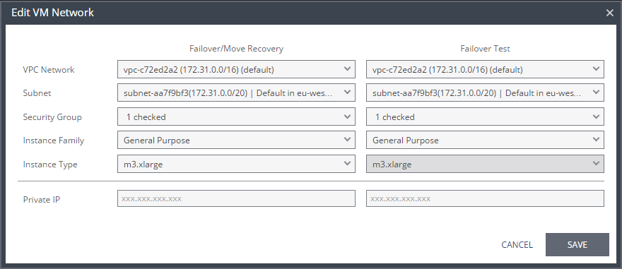 Checkpoints Dialog The point to recover to. Latest The recovery or clone is to the latest checkpoint. This ensures that the data is crash-consistent for the recovery or clone.