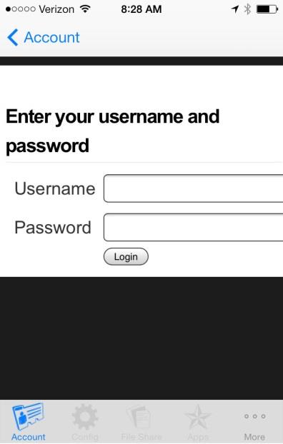 STEP 2: Enter your user credentials via one of the following processes: Enter your Username and Password. Enter the Domain. Designate device Ownership.