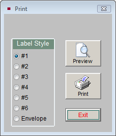 Letters, Labels & Email 495 Figure 22-42 Print/Export screen In the Print/Export Settings area, you may choose to exclude contacts from having labels or envelopes printed for them.
