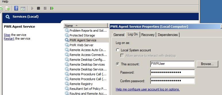 If the PWR3 user portal application is used, then the PWR3 server requires a remote connection configured to the Pcounter Data Server.