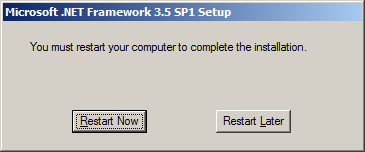The.Net installer will display a separate installation dialog showing download and installation progress during the deployment of the.net components. Once the.