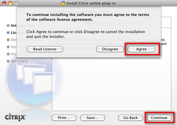 The next dialog that shows relates to the license agreement.