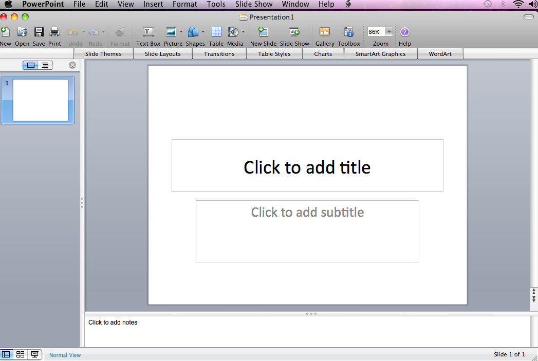 Starting PowerPoint 1.