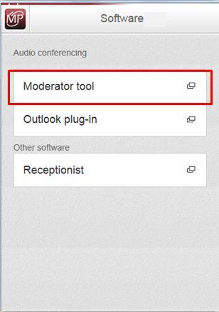 4. Moderating a Call Launch Conferencing Moderator (PC only): Note: To launch the Conferencing Moderator, the conference moderator