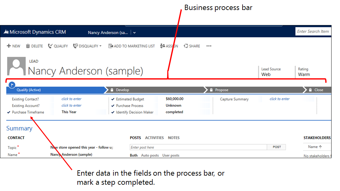 It s all in the (business) process So what do you do with leads after they ve been added to Microsoft Dynamics CRM?