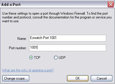 Step #6: Firewalls: If you are using any type of firewall whether it is software or hardware, you will need to open up ports 1201, 1001, 1201, 1901 and 80 or 8000.