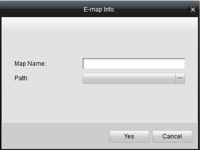 Enter a name of the map. 4. Click to confirm your selection.