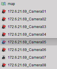 2) Check the checkbox of the camera name to select them as the hotspots. You can choose many cameras at the same time.