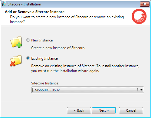 3.3 Uninstalling Sitecore To start the process of uninstalling Sitecore, perform one of the following actions: Run