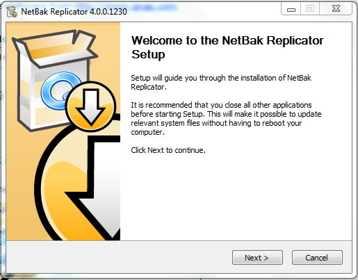 2. Install NetBak Replicator Software 2.1 System Requirements Pentium III or above Windows 7, Vista, XP(SP2), Windows Server 2003(SP1), Windows Server 2008 128 MB RAM or above 2.