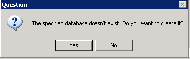 6. In the NTP Software File Auditor dialog box, specify the security setting to be used to connect to the SQL Server for database and tables creation.