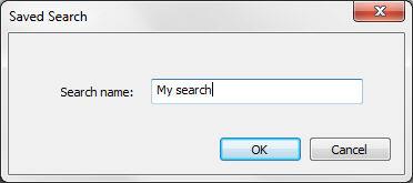 the search parameters and click OK. 4.