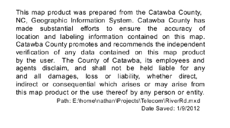 Catawba County Maiden Data Park Telecom Focus Site #9 Fiber Availability/Services at Site Nearby fiber infrastructure can provide ready access to high bandwidth services.