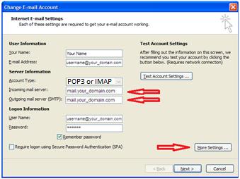 Outlook 2007 1. Open Outlook. 2. Click the Tools menu, and select Account Settings... 3.
