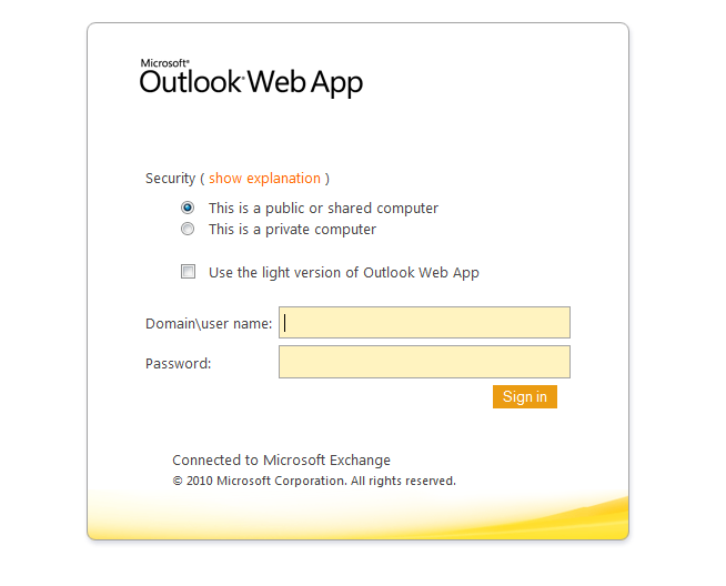 1. Basic Functionality of Outlook Web Access How to Login to Outlook Web Access (OWA) To access OWA, click on this link: https://webmail.state.vt.us or type the URL into your web browser.