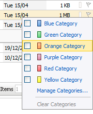Message Flagging Flags can now be associated with start dates for Tasks. Right-click on a flag to view options.