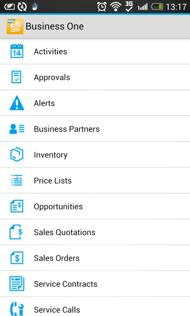 Introduction This SAP Business One mobile app for Android provides access to your most relevant business information to help you run your business from any location, at any time.