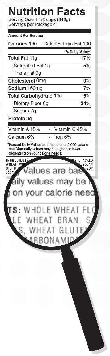 Identifying Whole Grains - Check the ingredient list. - First ingredient must be a whole grain.