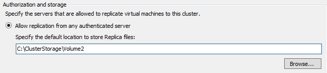 31. From SCDPM01, under Cluster-HyperV.contoso.com Roles. 32. Right-click on the Hyper-V Replica Broker Cluster-Replica and select Replication Settings. 33.
