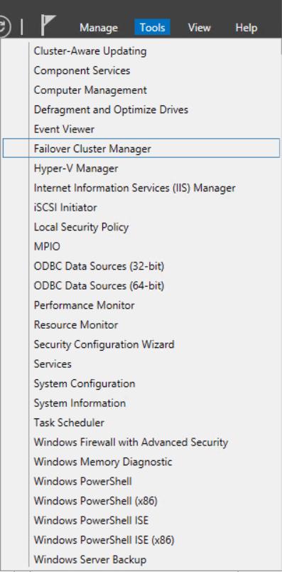 Exercise 1: Validate a Cluster In this exercise a 2-node Windows Server 2012 R2 Hyper-V failover cluster is validated using Failover Cluster Manager.